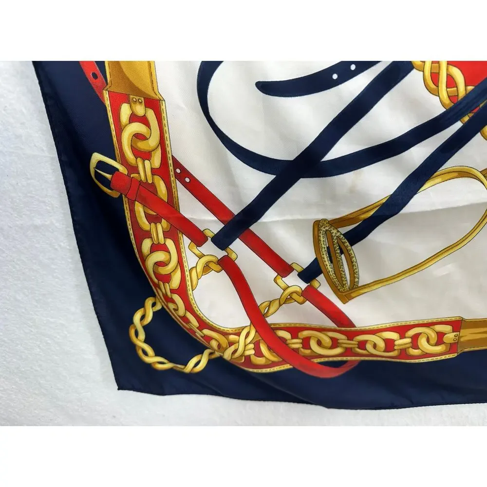 Large Square 100% Silk Scarf 34.5